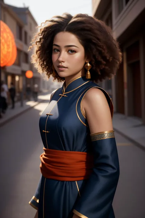 1girl, fantasy Redshift render, Rule of Thirds, aerial shot of a Swirling Handsome well-built traditional Han Dynasty (Male Shadowmage:1.3) , his hair is traditional Berber and styled as Twist out, plain deep indigo background, crowded city street and Cosmic background radiation in background, at Twilight, shallow depth of field, Sketched, Angry, Qajar Art, split lighting, F/8, Provia, DayGlo orange explosions, bloom, matte skin, detailed face, lots of details, 8K, [ (scene art designed by Brad Kunkle:1.1) , (Moses Soyer:1.3) , (George Clausen:1.3) :9]
