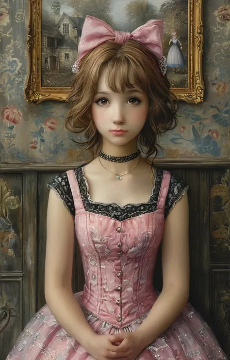 masterpiece,best quality,<lora:tbh163-sdxl:0.9>,illustration,style of Mike Worrall, portrait of idolmaster cinderella girls,