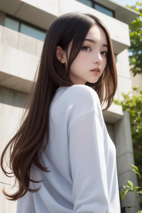1girl walking on the river, mix4, sweater, pillow, lips, open_mouth, realistic, photo_\(medium\), solo, stuffed_animal, stuffed_toy, teddy_bear, (masterpiece), (realism: 1.3), super detailed, (High detail skin: 1.2), (Best quality: 1.0), (Ultra resolution: 1.0), (ULZZANG-6500: 0.3), wavy detail hair, long hair, sunshine, (beautiful detail makeup), (sexually aroused blush, heavy breath: 1.0), floral theme petals scattered, (soft light bloom: 0.5)