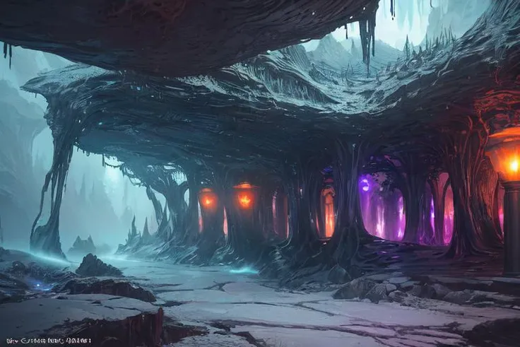 (otherworldly, otherworldly atmosphere, otherworldly appearance:1.4), (otherworldly, otherworldly atmosphere, otherworldly appearance), highly insanely detailed, masterpiece, top quality, best quality, highres, 4k, 8k, RAW photo, Subway/Metro, Sequential Tail Lights, Crystal, Asymmetrical, (fantasy world)