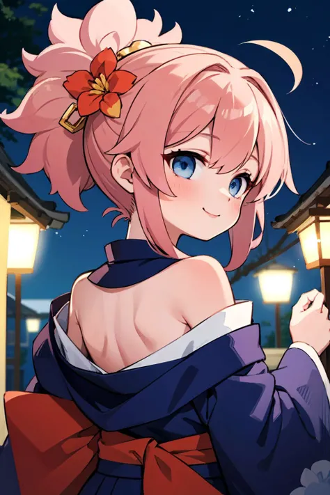 (masterpiece, top quality, best quality, official art, beautiful and aesthetic:1.2),ultra-detailed,intricate details,amazing illustration,award-winning art,atmospheric, 
BREAK,  1 beautiful girl, Solo,(Cute:1.5),(Chibi:0.8), (kawaii:1.5),(Lori:0.5), BREAK, (girl, Cute, Cheerful, Loli face, medium breasts:1.2),(Pink hair,disheveled short twin tails,tareme,Gold eyes:1.45),gleaming skin,Clear skin, cleavage of the breast,Beautiful , gleaming skin,Clear skin, Beautiful skin,( A smile:1.5),(best quality face),

BREAK , furisode, obi, sash, (kimono), (Japanese-style hair-ornament), tabi, zouri, long hems, standing, (spread arms:1.2),symmetrical, feet focus, head tilt, smile, BREAK, background, the sun is beginning to rise behind a mountain, outdoors, BREAK,wakame,wakame,wakame,(Cowboy Shot:1.4),

BREAK,(Blurry background:1.3),(absurderes, hight resolution, Super Detail Art),cel shading,Clear Color, Lonely optical effect, Beautiful pictures, Bright glow, mystic atmosphere,(Close-up of girl:1.1), Mystical light particle effect,manga influence, clean line drawings,