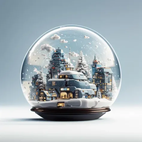 <lora:snow_globe:1>cyberpunk city