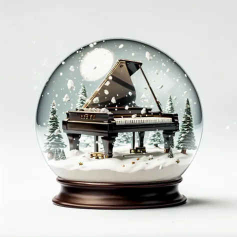 <lora:snow_globe:1>piano