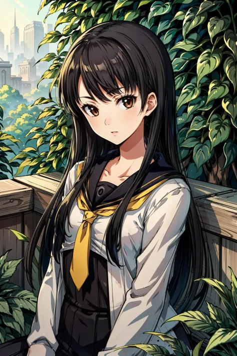 (masterpiece, best quality:1.3)
<lora:epi_noiseoffset2:1> <lora:add_detail:0.7> <lora:Persona4YukikoAmagi:0.8>
Persona4YukikoAmagi, 1girl, solo, long hair, black hair, vine-covered terrace, morning, gentle filtered light through the foliage