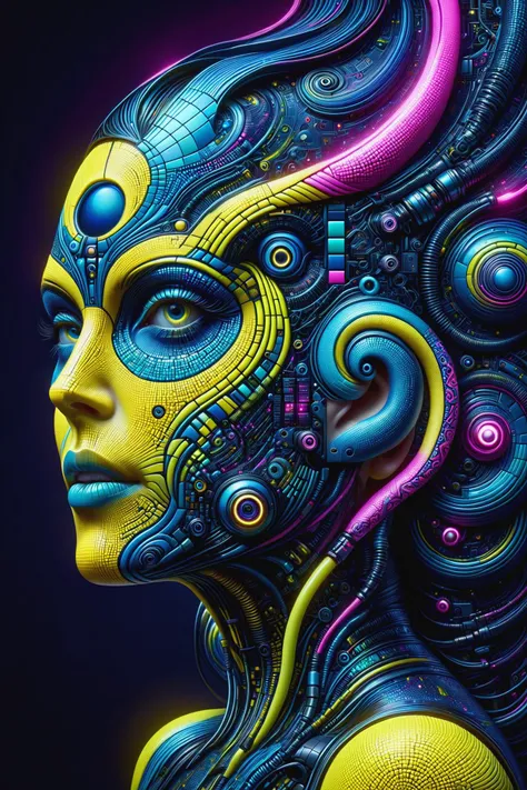 the head of a mad_colored_mosaic cyberpunk woman, DonMW15pXL,neon_yellow, neon_blue, floating arcane astral translucent swirls <lora:Colorful_Mosaic_SDXL:1>  <lora:DonMW15pXL:0.8> ,, <lora:EnvyBetterHiresFixXL01:1>, masterpiece, best quality, ultra high res, (photorealistic, realistic:1.2), deep shadow, raw photo, film grain, Fujifilm XT3, 8k uhd, dslr