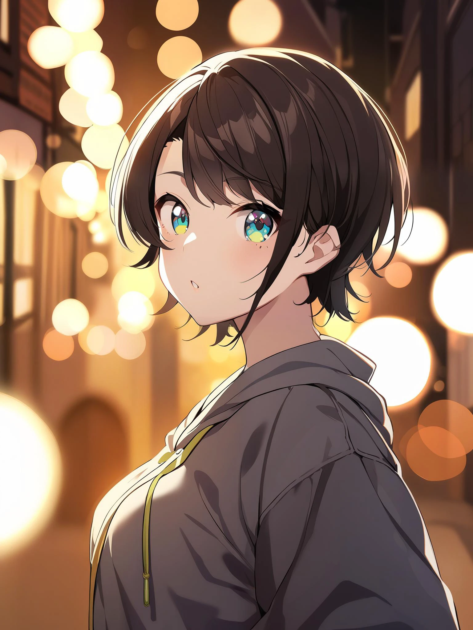 1girl,backalley on background,
(bokeh photography:1.2),oozora subaru,