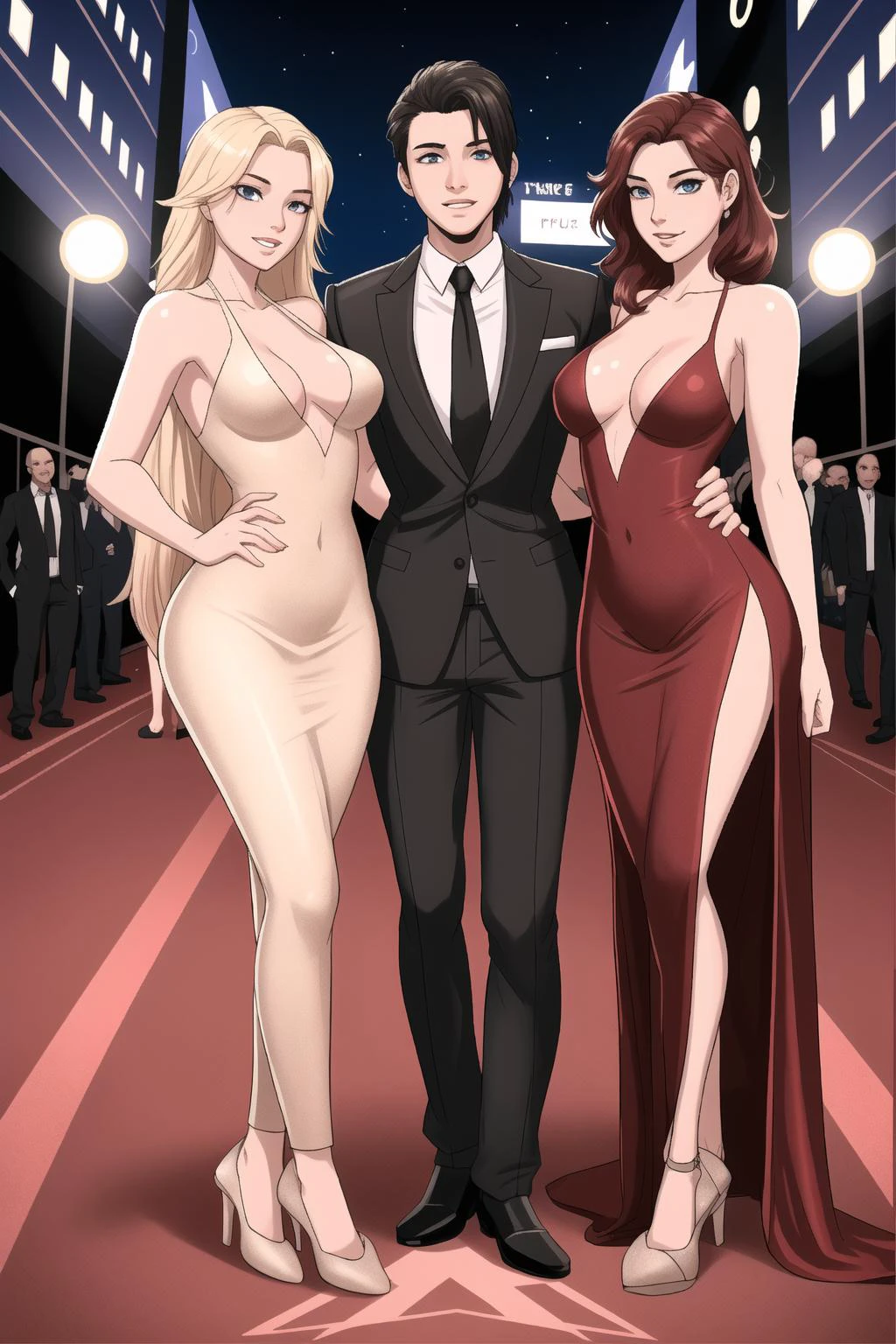 hollywood starlets on the red carpet