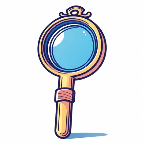 masterpiece, best quality,tuya style, icon design, tuya style, icon design,magnifying glass, <lora:tuya:0.8>