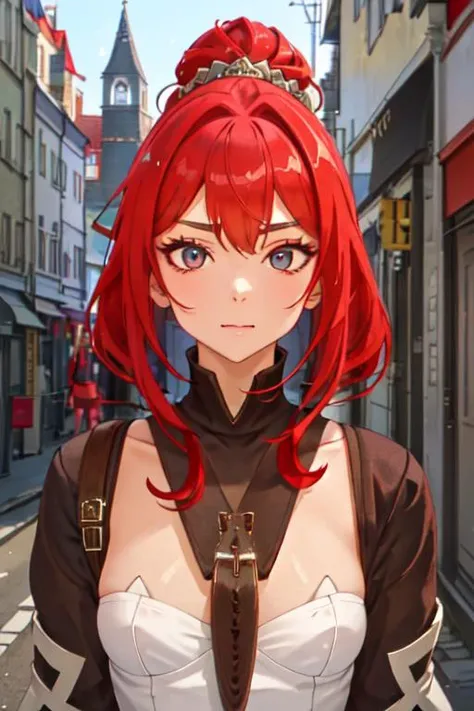 Milly\(milly\) <lora:Milly_The_Aristocrat_s_Otherworldly_Adventure_Serving_Gods_Who_Go_Too_Far-000008:1>, walk, detailed eyes, ultra detailed, street