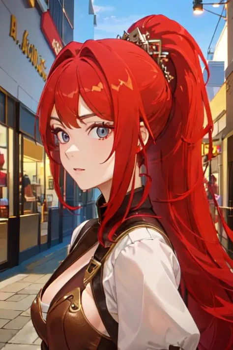 Milly\(milly\) <lora:Milly_The_Aristocrat_s_Otherworldly_Adventure_Serving_Gods_Who_Go_Too_Far-000008:1>, posing, detailed eyes, ultra detailed, mall