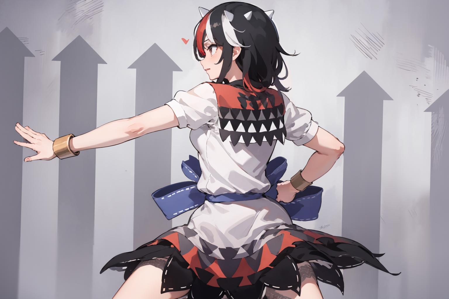 Anime girl in a dress with a sword and a sword - SeaArt AI