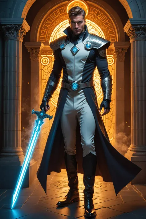 by Georgina Goodwin and Cyril Rolando in the style of F. Scott Hess, spectral fantasy radiant templar, professional fashion shot , full body length <lora:more_art:0.20><lora:huge_anime_eyes:0.85><lora:attractive:0.75><lora:great_lighting:1.00><lora:aesthetic:0.85><lora:photorealistic_portrait:0.85><lora:clothing_slider:1.00><lora:RMSDXL_Enhance:0.45><lora:RMSDXL_Creative:0.35><lora:RMSDXL_Photo:0.45><lora:RMSDXL_Darkness_Cinema:0.50><lora:XDetail_heavy:0.45><lora:perfect_eyes:0.15><lora:perfect_hands:0.15><lora:midjourney:-0.15><lora:looking_at_viewer:0.75>