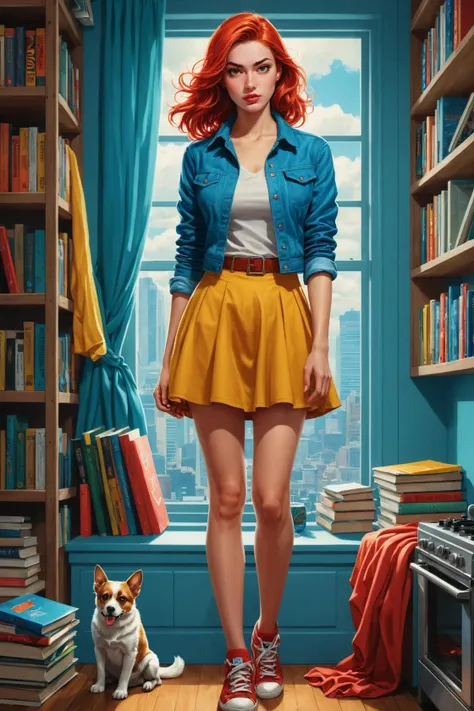 by Natalia Rak and Reylia Slaby in the style of Svetlin Yosifov, cute fit 18 year old woman, comic book illustration<lora:comic_book_illustration:2.00> , full body length <lora:more_art:0.20><lora:huge_anime_eyes:0.85><lora:attractive:0.75><lora:great_lighting:1.00><lora:aesthetic:0.85><lora:photorealistic_portrait:0.85><lora:clothing_slider:1.00><lora:RMSDXL_Enhance:0.45><lora:RMSDXL_Creative:0.35><lora:RMSDXL_Photo:0.45><lora:RMSDXL_Darkness_Cinema:0.50><lora:XDetail_heavy:0.45><lora:perfect_eyes:0.15><lora:perfect_hands:0.15><lora:midjourney:-0.15><lora:looking_at_viewer:0.75>