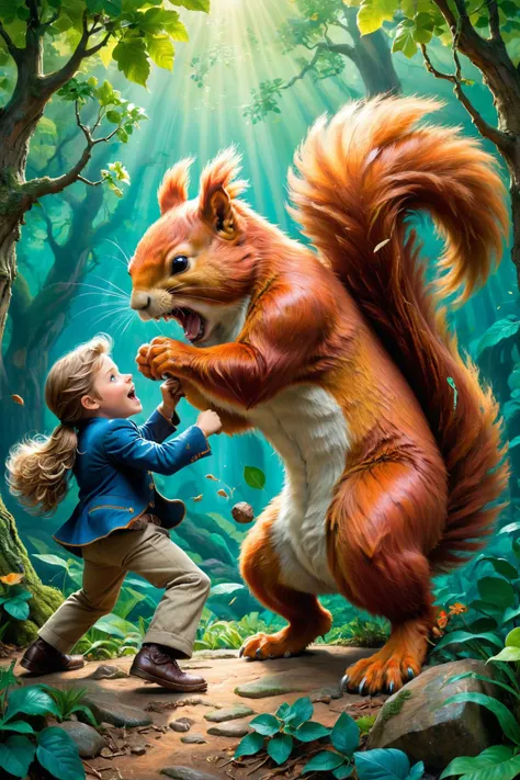 by Jeremiah Ketner and Bruce Weber, action shot, fighting, fantasy, gigantic squirrels, bosstyle <lora:boss_battles:0.55> , oil pastel <lora:oil_pastel:1.00> <lora:more_art:0.30> <lora:RMSDXL_Enhance:0.45> <lora:RMSDXL_Creative:0.45> <lora:RMSDXL_Photo:0.45> <lora:RMSDXL_Darkness_Cinema:0.45> <lora:clothing_slider:2.00> <lora:great_lighting:1.00> <lora:aesthetic:1.00> <lora:looking_at_viewer:1.00> <lora:photorealistic_portrait_v2:0.25> <lora:attractive_v2:0.10> <lora:extremely_detailed_v2:0.25> <lora:XDetail_heavy:0.45> <lora:add_detail:0.75> <lora:perfect_eyes:0.25> <lora:perfect_hands:0.50> <lora:midjourney:-0.15>