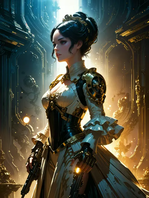 <loractl:envybetterhiresfixxl01-xl:0.4:hr=1.0> <lora:more_artful-xl:0.8> <lora:add-detail-xl:1.4> <lora:lyco-style-envydramaticlightingxl01_digital_art-xl:0.48> anime  poster, intricately detailed attire, [by (john berkey:1.4) and (stephan martiniere:1.3), princess amidala with a blaster pistol, black hair, star wars|by (gaetano gandolfi:1.3), rococo princess, black hair], [star wars style|rococo] background, glowing particles, dappled light, dark corners, ultra detailed, 8k, uhd