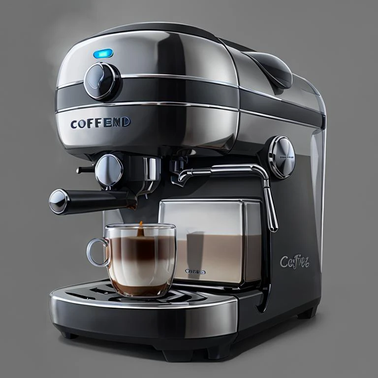 concept art, <lora:streamlinerai:.9> coffee machine , stylized