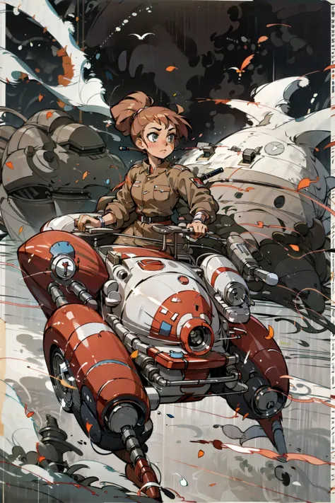 1 girl driving ww1 battle robot , stylized
clear lines,
<lora:streamlinerai:1>