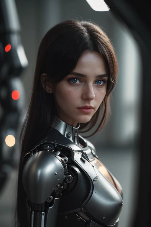 (Cinematic Photo:1.3) of (Ultrarealistic:1.3),(Lustful:1.3) Woman, <lora:Reel_mechanical_parts_v_1_3:0.4> reelmech, mechanical parts, joints, mecha, <lora:GothLeggings:0.8> GothGal, a woman in white better_leggings posing for a picture,Highly Detailed, RAW candid cinema, 16mm, color graded portra 400 film, remarkable color, ultra realistic, textured skin, remarkable detailed pupils, realistic dull skin noise, visible skin detail, skin fuzz, dry skin, shot with cinematic camera