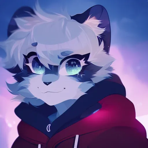 (furry), focus on face, hoodie, beautiful lights and shadows