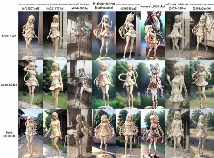 (statue:1.2),solo,masterpiece,best quality,1girl, (Vtb-雪花菈米:0.7),
white,low-braided long hair,medium breasts, short skirt, <lora:大约是木头人:0.58>