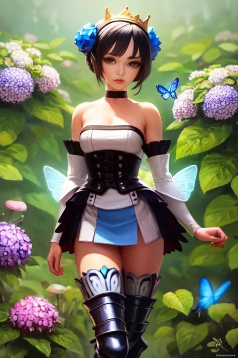 master, chief (realistic:0.2), master, chief ((extreme detail)), (ultra-detailed), (painting), extremely detailed wallpaper, Gwendolyn, hip feathers, strapless dress, crown, detached sleeves, choker, armored thigh boots, feather hair buns, facing forward, looking at viewer, bug, butterfly, grass, hydrangea, leaf, mushroom, nature, plant, apple, Gwendolyn
<lora:gwendolynOdinSphere_09:0.7>