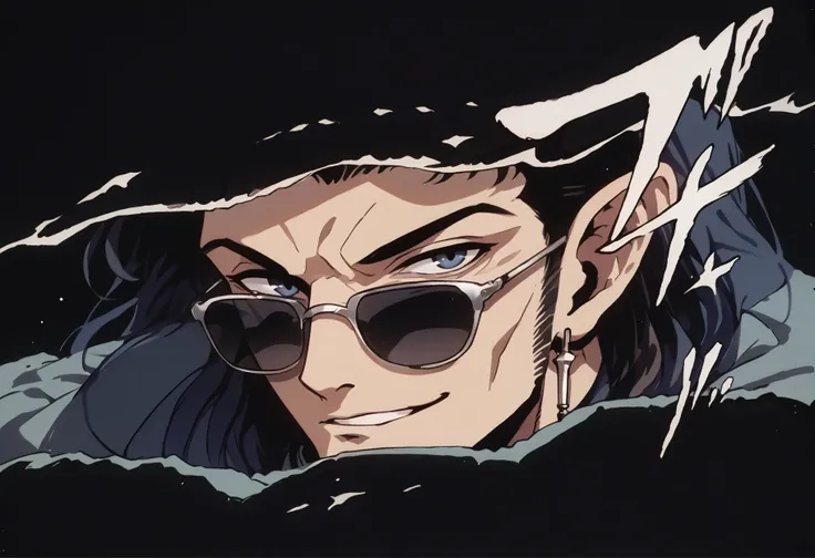 score_9, score_8_up,score_7_up, source_ anime,
BREAK
<lora:PersonaCutIn_XLPD_V2:0.8> incrspersonacutinxl, close-up, simple background, black background,
BREAK
gangster, sunglasses, male, <lora:ChamChiYamadaPonyXL:1>,  wide smile, red background, <lora:OldAnimeStyle_XL_v3:0.8> Vintage, 1990s \(style\), from side, smoking,