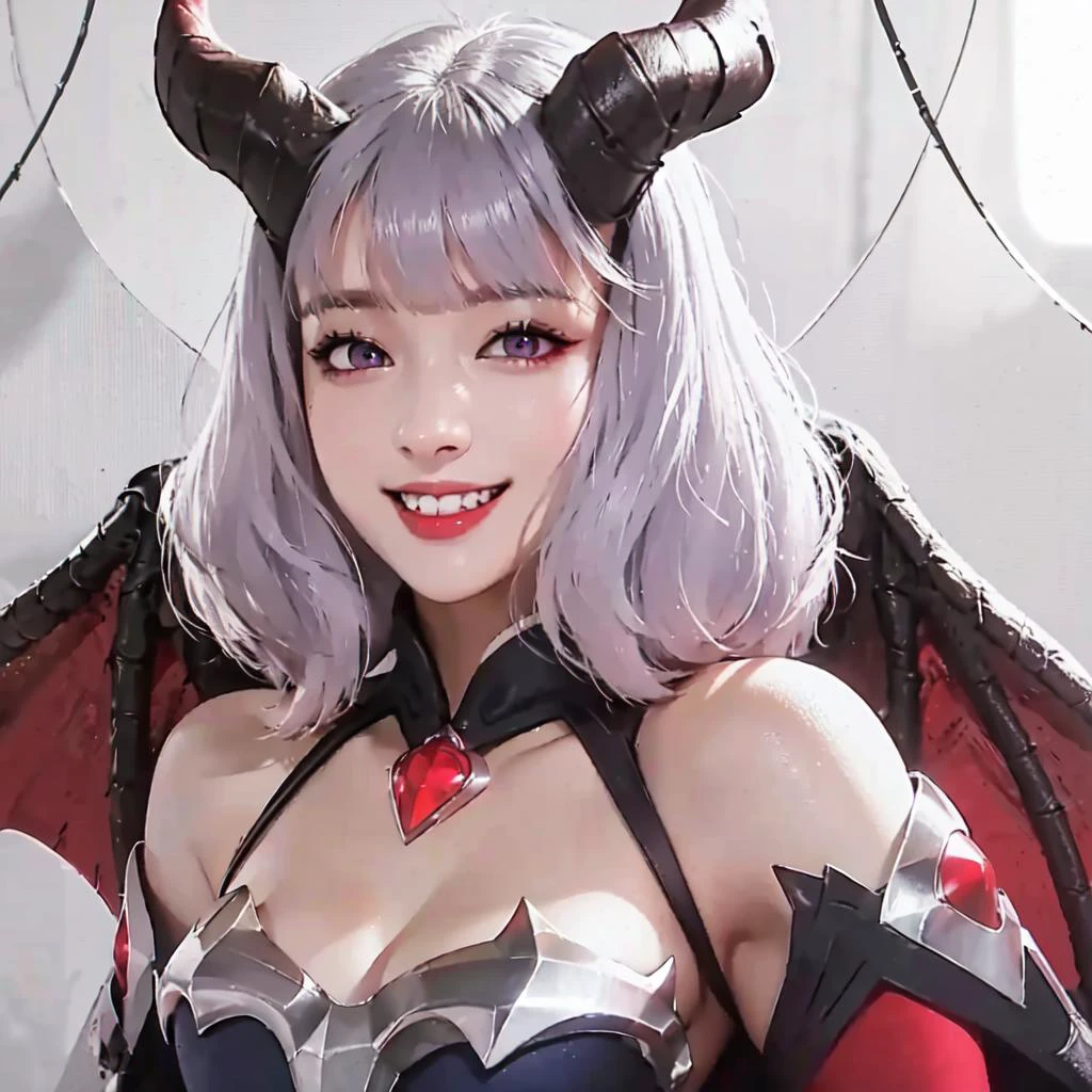 (detailed bedroom background), masterpiece, best quality, Mobile_Legends_Alice, blunt_bangs, pink_eyes, Silver_hair, smile, (fangs)
<lora:Mobile_Legends_Alice-05:0.95>