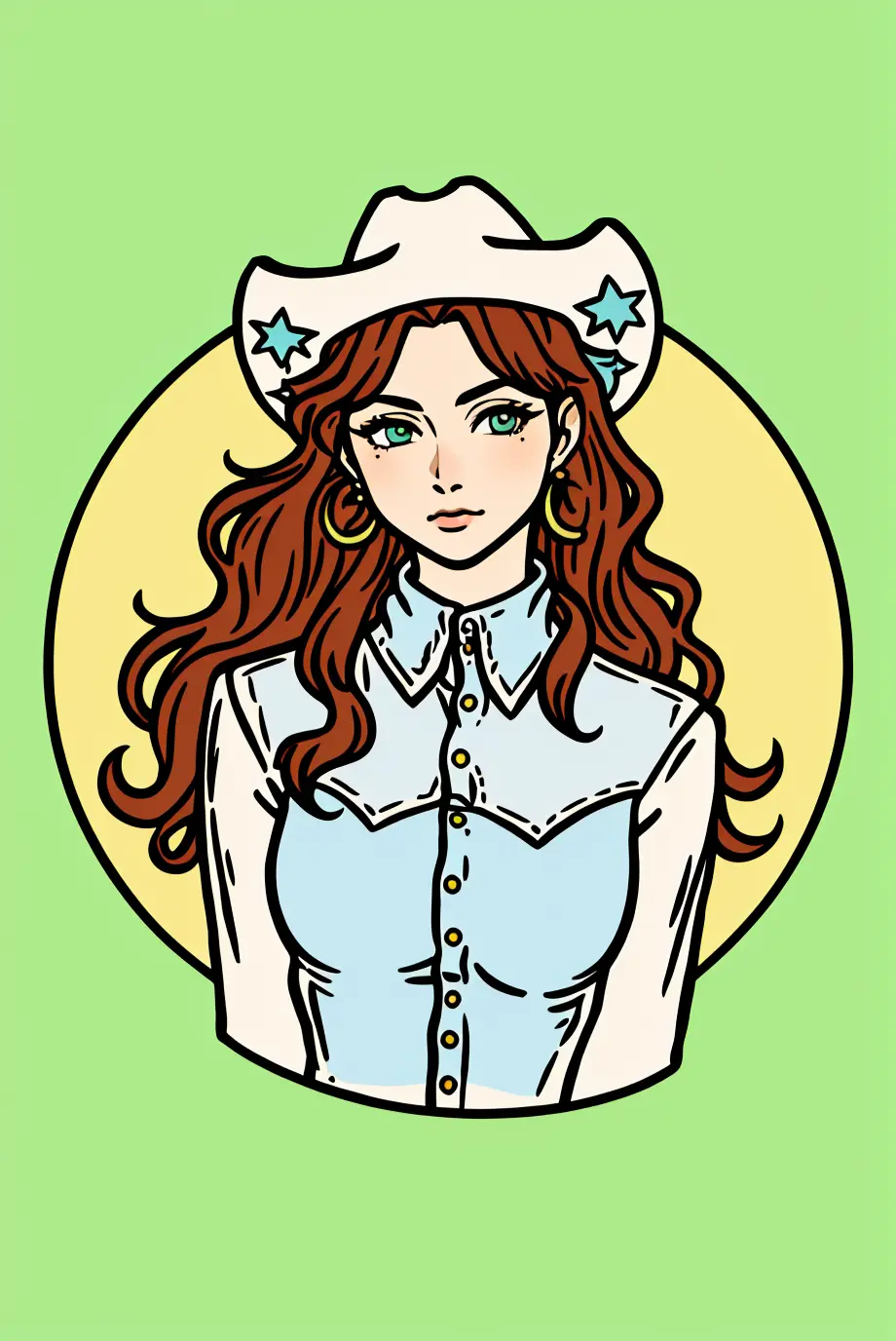 Western Illustration Vector Style LoRA