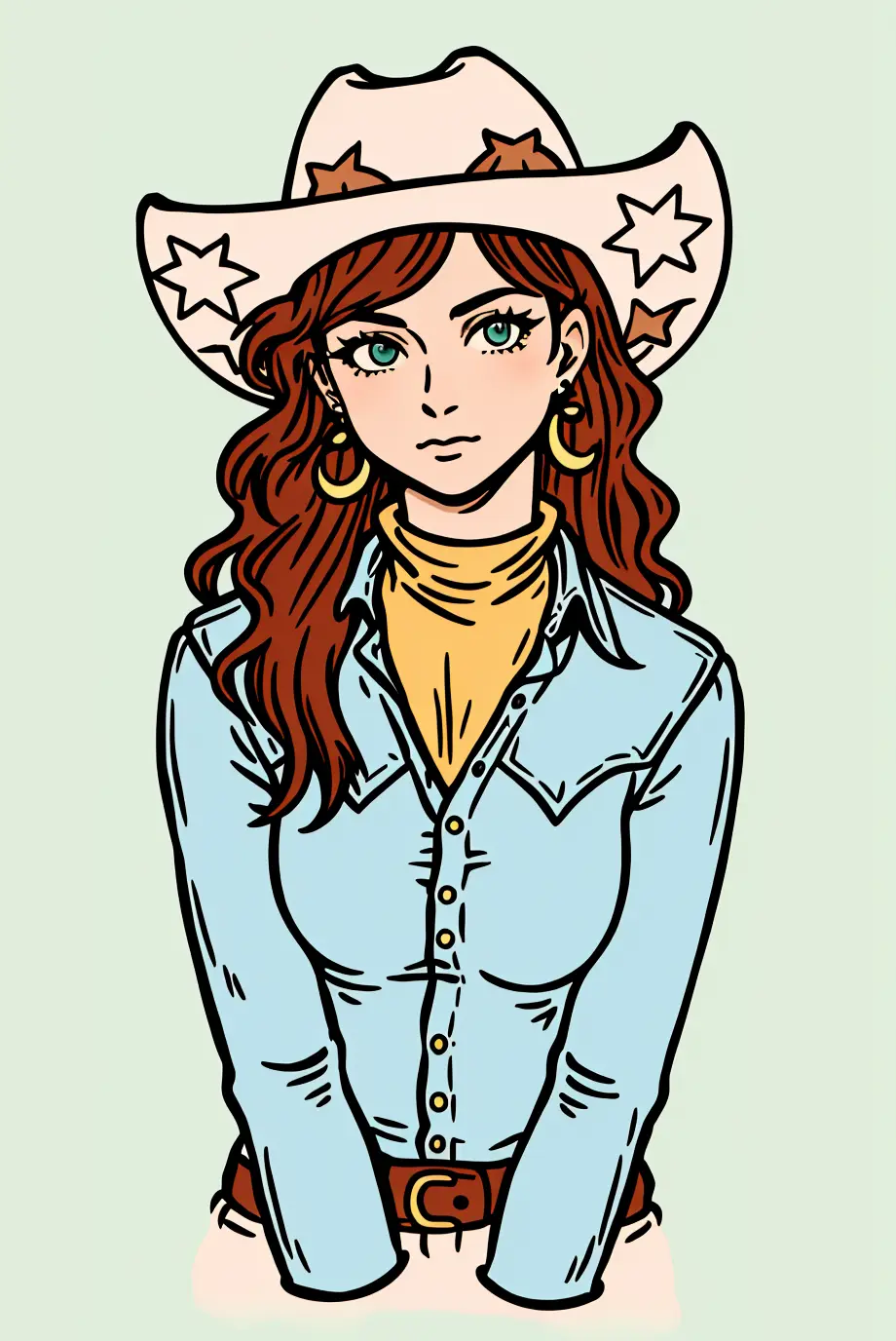 Western Illustration Vector Style LoRA