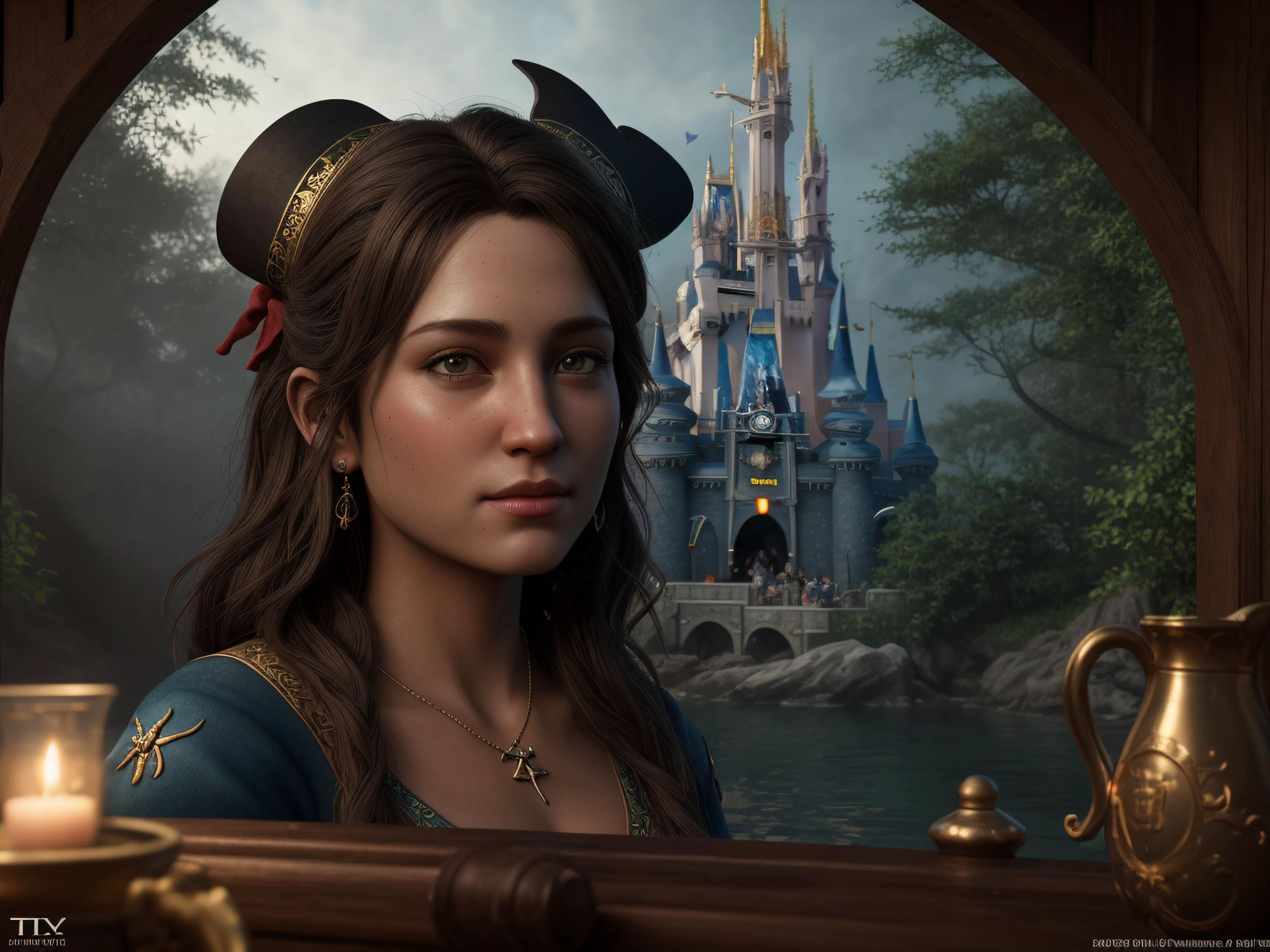 Hyperrealistic art of ((Disney animation style toon)). Pirate ships,disney Peter Pan's flight, magical fairy dust, the detailed and imaginative adventure on board this timeless classic , dramatic, (masterpiece, best quality, high quality), hyperdetailed, highres, intricate detail, HDR, 8k, sharp focus, detailed background, extremely detailed, perfect hands, realistic eyes, detailed skin texture, subsurface scattering, realistic, temple, dark, photorealistic,, Extremely high-resolution details, photographic, realism pushed to extreme, fine texture, incredibly lifelike