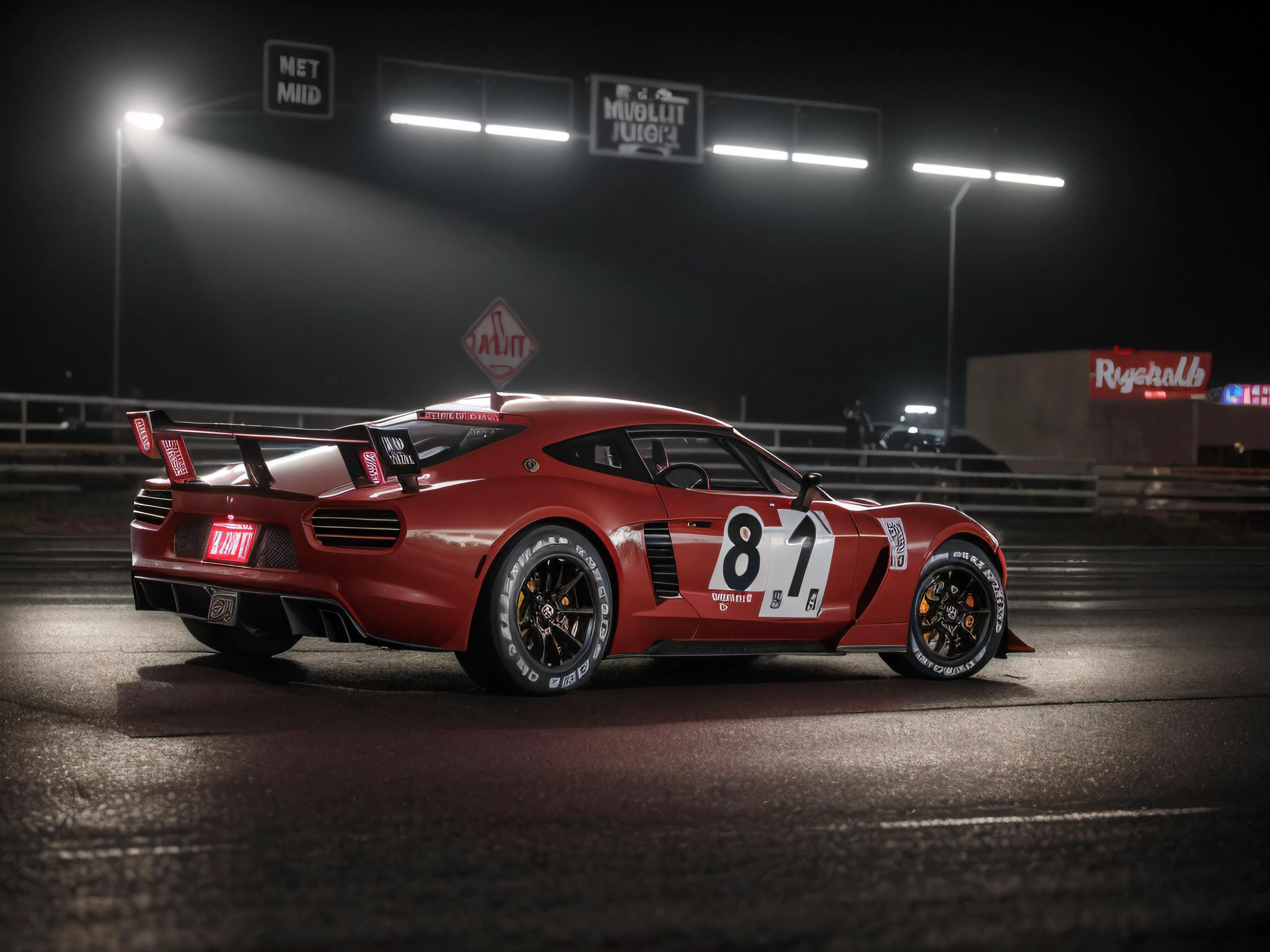 Hyperrealistic art of Sign Saying "Real AI"((RAW photo, 8k uhd, Analog style, Masterpiece, Best Quality, Highres:1.3), spaceport town with a dramatic, cinematic:1.2), A vintage car with purple paint, metallic accents, all-wheel drive, alloy wheels, fog lights, racing seats, roof rack, parked in a go-kart track, with tight turns, barriers, competitive racers, at sunset,BREAK
movie shot of sin city, ( by realistic shaded lighting:1.1) Immerse yourself in the world of eroticism and experience photorealism and nature photography on a new level; a Sign Saying "Real AI", Extremely high-resolution details, photographic, realism pushed to extreme, fine texture, incredibly lifelike
