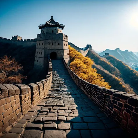 (((In a historic fortification with the Great Wall of China in the background))), volumetric lighting, vibrant colors, 4k epic detailed, shot on kodak, 35mm photo, sharp focus, high budget, cinemascope, moody, epic, gorgeous, film grain, grainy, low key photography, dramatic lighting, intense emotions, cinematic feel, mysterious ambiance, emphasizing shape and form, creating depth, evoking drama, storytelling through shadows, professional technique,professional lighting, imaginative concept, creative styling, otherworldly aesthetic, surreal visual, captivating narrative, intricate detail, fantastical landscape, editorial storytelling, professional lighting, creating visual impact, evoking emotion, pushing creative boundaries <lora:add-detail-xl:2> <lora:Cosine_freck:1>