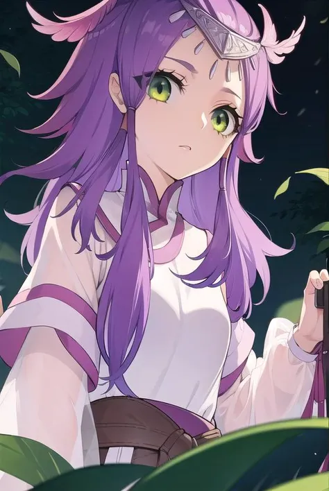 xiaoyixian, <lora:battlethroughtheheavensxiaoyixian-lora-nochekaiser:1>,
xiao yi xian, long hair, (green eyes:1.5), purple hair,
BREAK long sleeves, dress,
BREAK looking at viewer,
BREAK outdoors,
BREAK <lyco:GoodHands-beta2:1>, (masterpiece:1.2), best quality, high resolution, unity 8k wallpaper, (illustration:0.8), (beautiful detailed eyes:1.6), extremely detailed face, perfect lighting, extremely detailed CG, (perfect hands, perfect anatomy),