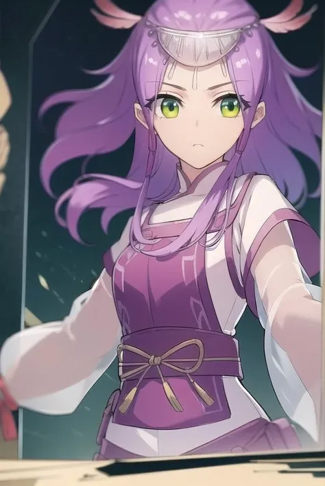 xiaoyixian, <lora:battlethroughtheheavensxiaoyixian-lora-nochekaiser:1>,
xiao yi xian, long hair, (green eyes:1.5), purple hair,
BREAK long sleeves, dress,
BREAK looking at viewer,
BREAK outdoors,
BREAK <lyco:GoodHands-beta2:1>, (masterpiece:1.2), best quality, high resolution, unity 8k wallpaper, (illustration:0.8), (beautiful detailed eyes:1.6), extremely detailed face, perfect lighting, extremely detailed CG, (perfect hands, perfect anatomy),