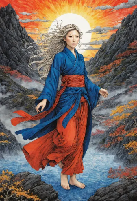 dichen_lachman, in a final fantasy landscape, colorful, black background, vibrant colors, high contrast, many thin pencil strokes contour, watercolor, flat, paint strokes, colorful patterns, intricate detailed, art by Yoshitaka Amano, art by Takato Yamamoto,
<lora:dichen_lachman_prodigy_experimental:0.9>
