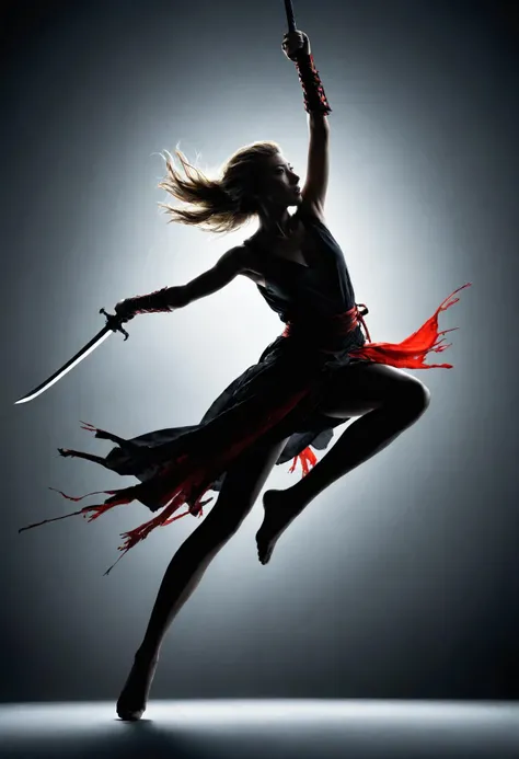 dichen_lachman, masterpiece, best quality, ultra high res, 1girl, swinging her sword, (abstract art:1.4), (chiaroscuro:1.2), bleeding black, shadow theme, visually stunning, beautiful, evocative, emotional, side view, <lora:wowifierXL:0.5>,
<lora:dichen_lachman_prodigy_experimental:0.9>