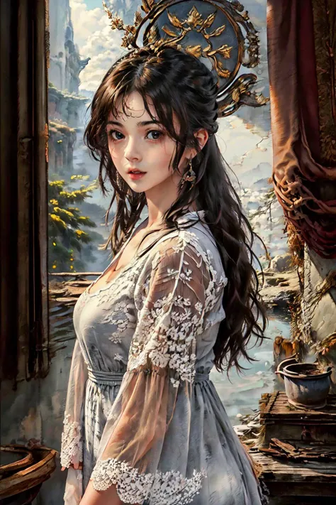 <lora:ChineseStyleAncientlandscape_v1_150:1>
(best quality, masterpiece, RAW photo,ultra-detailed:1.2), <lyco:GoodHands-beta2:1.0>,1girl,solo,looking at viewer,