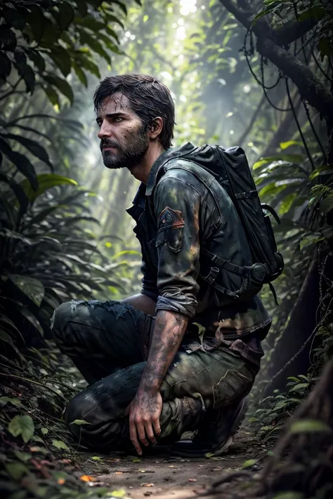 SheeroA, (1 man:1.2), (male:1.2), <lora:SheeroAv6:0.95>, from last of us, video game,
BREAK jungle in background, (leaves:0.9), <lora:LowRA:0.3>