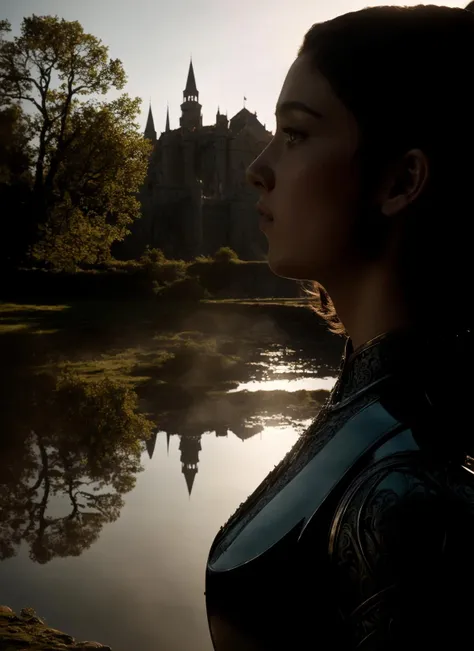 from Game of Thrones <lora:game_of_thrones_offset:1>, (masterpiece), (extremely intricate:1.3), (realistic), portrait of a girl, the most beautiful in the world, (medieval armor), metal reflections, upper body, outdoors, intense sunlight, far away castle, professional photograph of a stunning woman detailed, sharp focus, dramatic, award winning, cinematic lighting, octane render, unreal engine, volumetrics dtx