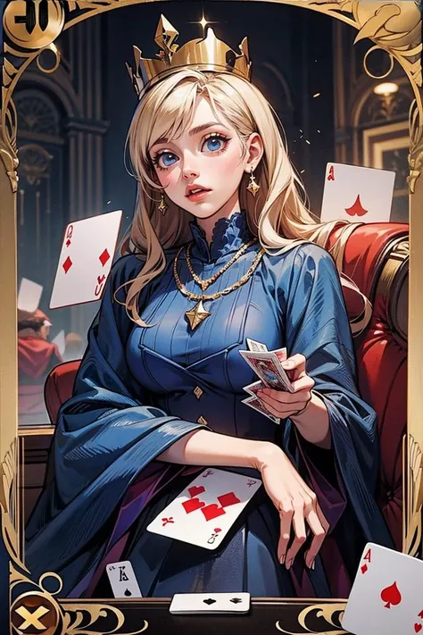 Playing cards, Queen,
<lora:add_detail:0.4>,