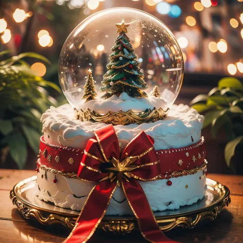 Best quality,masterpiece,ultra high res,<lora:shendan:0.7>,
no humans,christmas,merry christmas,christmas tree,gift,english text,snow,food,christmas ornaments,snowing,hat,box,santa hat,star (symbol),ribbon,cake,