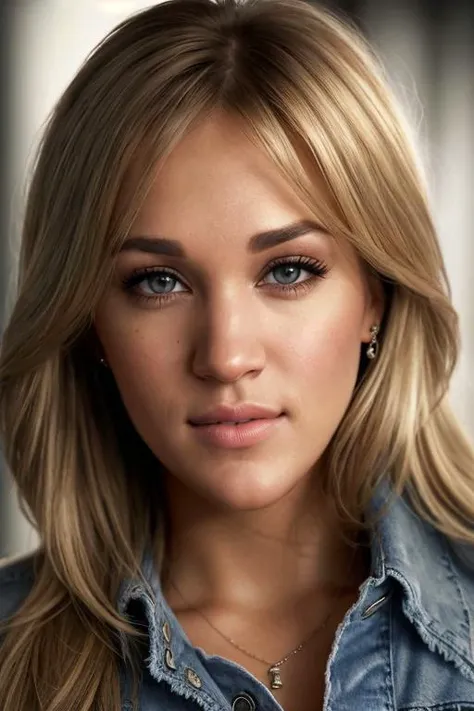 Carrie Underwood ((Wearing a sweater and distressed jeans)), ((at a night club)), model shoot style, extremely intricate, High Detail, Sharp focus, dramatic, soft cinematic light, (looking at viewer), (Real Eyes), (Detailed Eye Corneas) (detailed pupils), smiling, 24mm, photo lab, elegant, insane details, hyperdetailed, low contrast, epiCRealism, (((Safe For Work)))