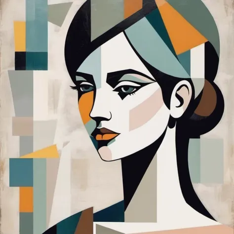 Picasso cubism art of a woman,subtle colors, minimalist, faint,  jenxcolemn,   <lora:jencoleman_juggerX_xl_1_wocap_merger_23_145_merger_106_045_055-jenxcolemn:1>