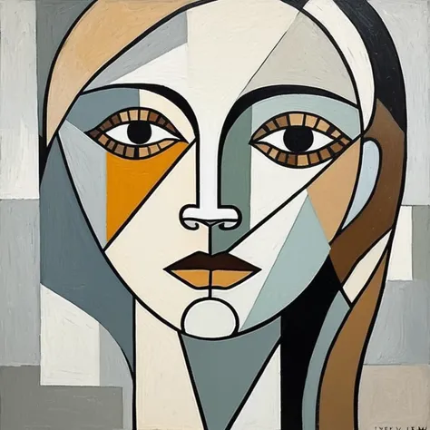 Picasso cubism art of a woman,subtle colors, minimalist, faint,  jenxcolemn,   <lora:jencoleman_juggerX_xl_1_wocap_merger_23_145_merger_106_045_055-jenxcolemn:1>