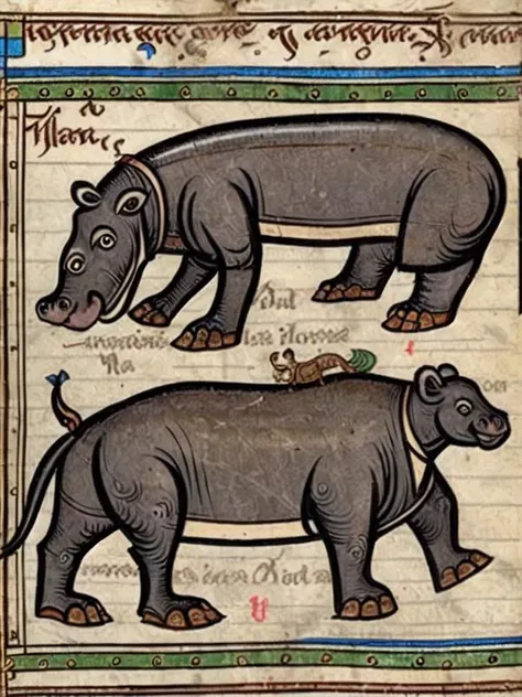 <lora:bestiary_style:0.99>, a hippo, bestiary_style, manuscript, technical diagram, schematics, intricate, <lora:add_detail:1>
