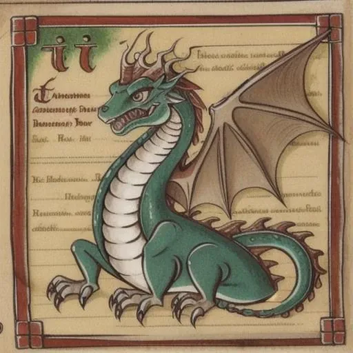 a cute dragon by bestiary_style <lora:bestiary_style:1>