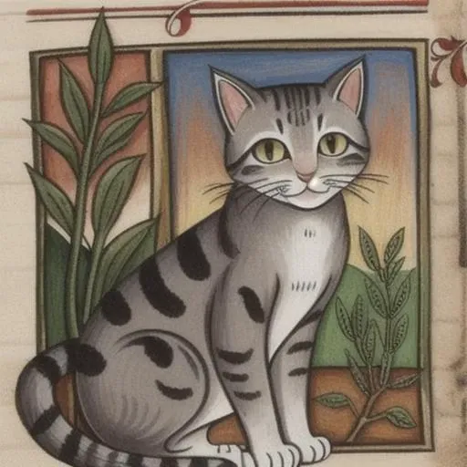 a cat by bestiary_style  <lora:bestiary_style:1>