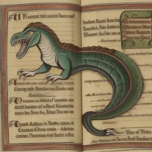 a basilisk by bestiary_style  <lora:bestiary_style:1>