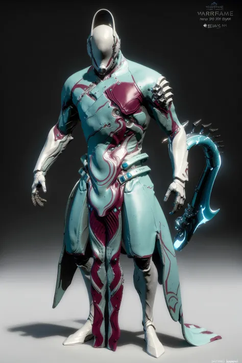 est quality, high quality,high detailed,robot,alien, science fiction, full body,solo,warframe, cloak,casque,mask,strong body<lora:warframe:1>