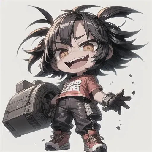 (TWITCHEMOTE:1.3), 1boy, solo, (smile:1.2), (brown eyes:1.4), symmetry eyes, thin eyebrows, (medium hair:1.4), (black hair:1.5), bangs, hair over one eye, disheveled, parted lips, (score_9, score_8, score_7, jacket, shirt, pants, sneakers, clawed gauntlets,:D :1.5) , (image centered, rule of thirds,full body:1.3), (thick outlines +5:1.3), (white background:1.5),,light particles, light rays, sidelighting, moody lighting, dynamic angle, masterpiece,best quality,ultra-detailed,very detailed illustrations, extremely detailed, intricate details, highres,super complex details, extremely detailed, ,caustics,reflection,ray tracing, badhandv4, ng_deepnegative_v1_75t, <lora:add_detail:1>, <lyco:GoodHands-beta2:0.8>, <lora:Ikaplay07-000010:0.7>, ika07, <lora:Ikaplay6-000010:0.3>, ika6 , <lora:EmoteMakerLora:1>